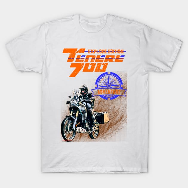 T7 Explore Edition T-Shirt by EvolutionMotoarte
